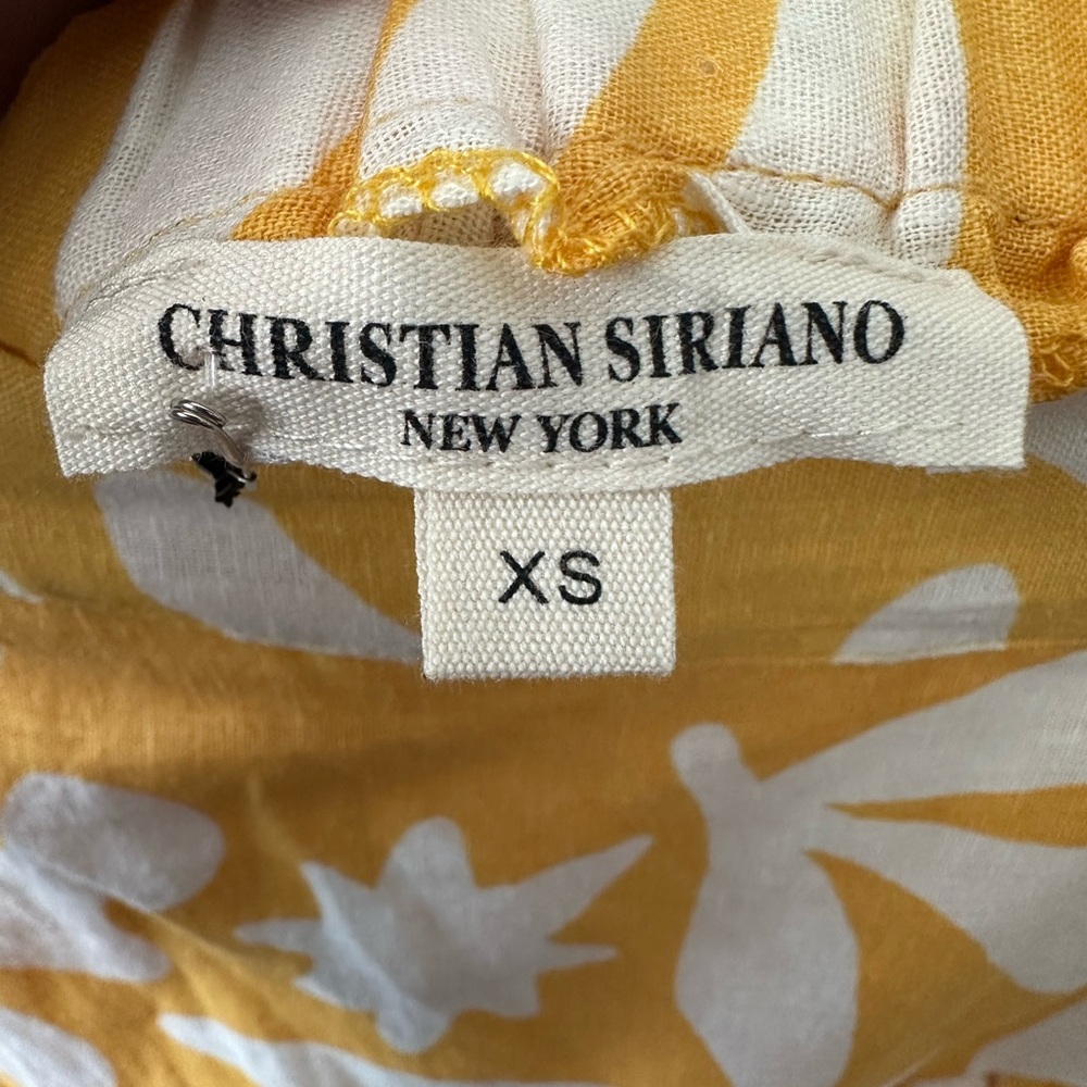 Christian Siriano Asymmetrical Wrap Skirt – Yellow Abstract Print - Picture 4 of 10